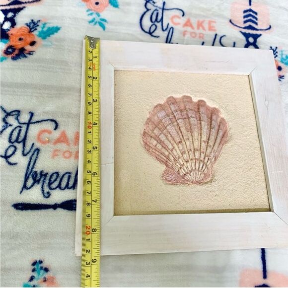 3D Wall Hanging Nautical Coastal Seashell Framed Home Decor Display - Picture 5 of 6